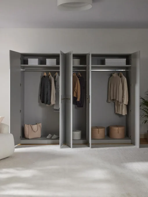 Armario Modular Charlotte, 5 Puertas (250 Cm), Diferentes Variantes