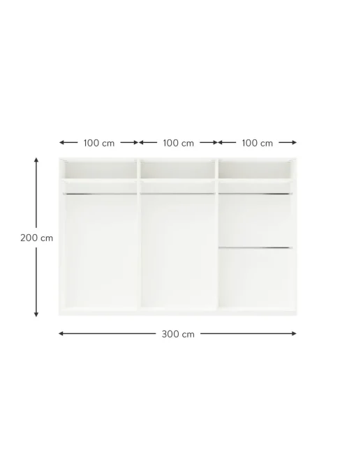 Armario Modular Leon, 6 Puertas (300 Cm), Diferentes Variantes
