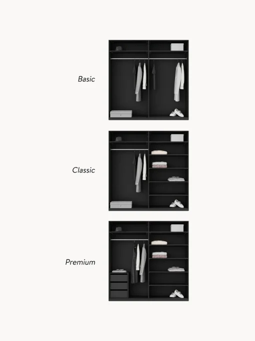 Armario Modular Simone, 4 Puertas (200 Cm), Diferentes Variantes