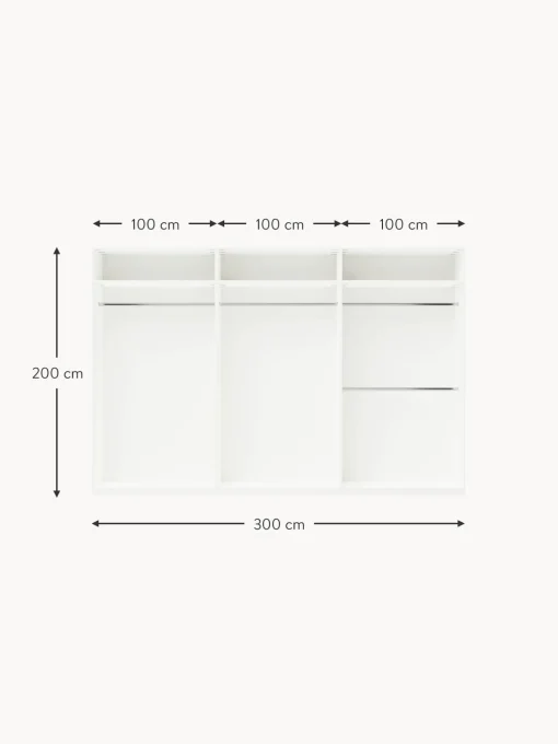 Armario Modular Simone, 6 Puertas (300 Cm), Diferentes Variantes
