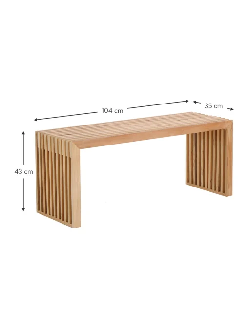 Banco De Madea De Bambu Rib