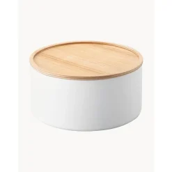 Bote Con Tapadera De Madera Rin