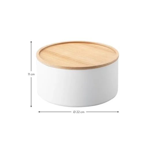 Bote Con Tapadera De Madera Rin