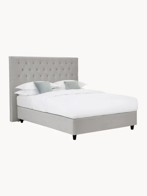 Cama Continental De Terciopelo Premium Pheobe