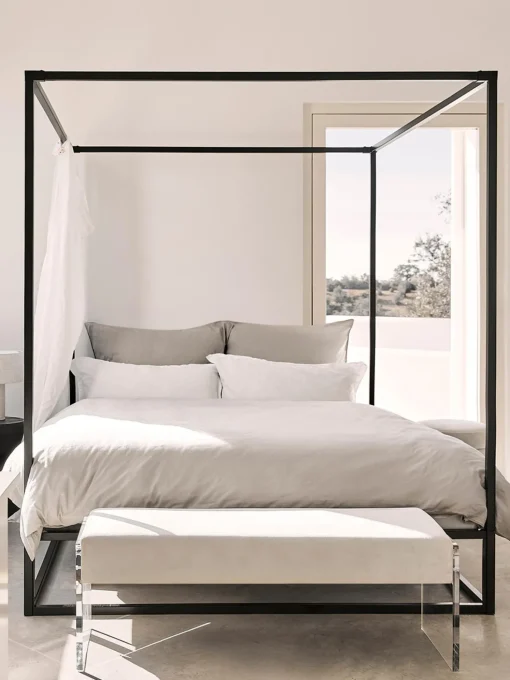 Cama De Metal Con Dosel Belle