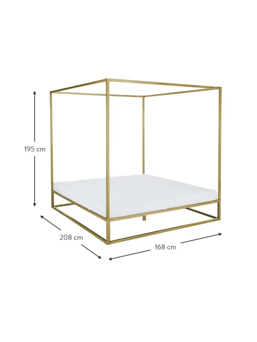 Cama De Metal Con Dosel Belle