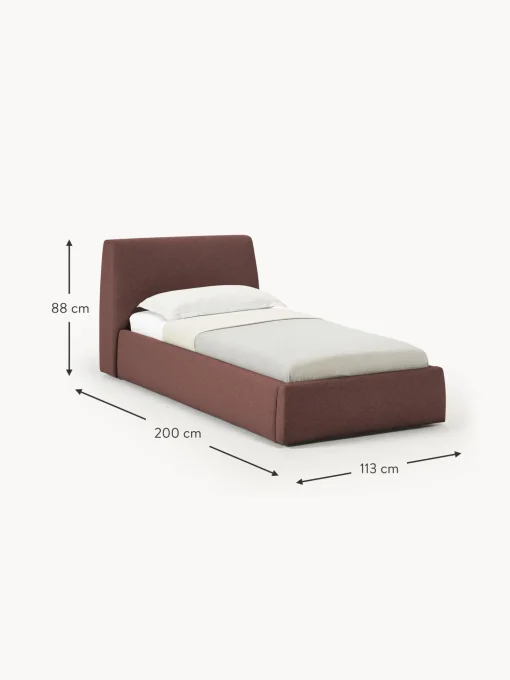 Cama Individual Cloud, Con Espacio De Almacenamiento