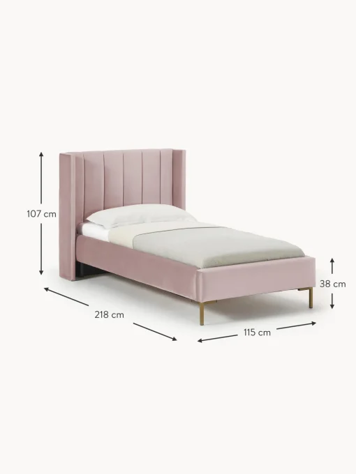 Cama Individual De Terciopelo Dusk