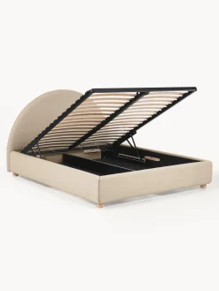 Cama Tapizada Ebba, Con Espacio De Almacenamiento