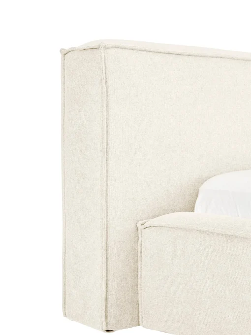 Cama Tapizada Lennon, Con Espacio De Almacenamiento