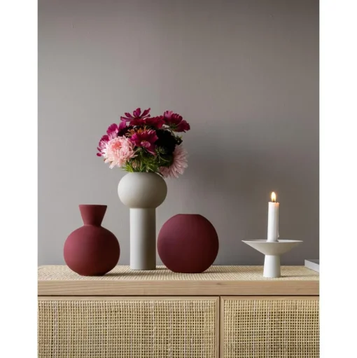Candelabro De Acero Inoxidable Mate Uma