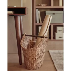 Cesta Artesanal De Fibras Naturales Timmi