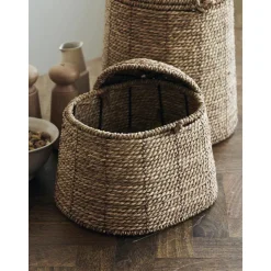 Cesta Con Tapadera De Algas Rama