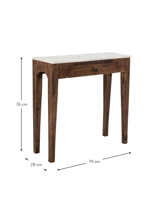 Consola Con Tablero De Marmol Hauge