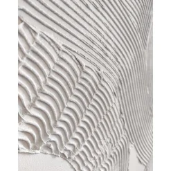 Cuadro En Lienzo Pintado A Mano White Sculpture 1