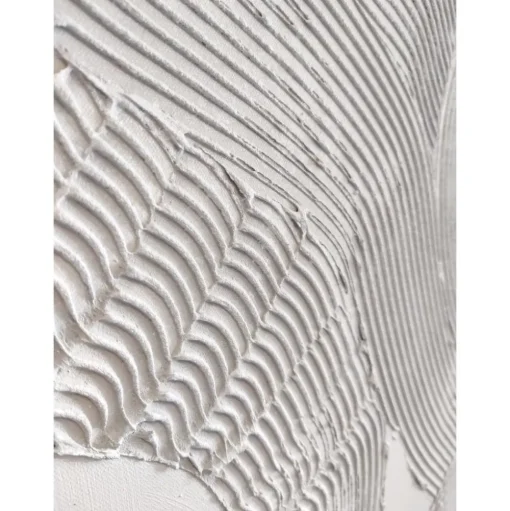 Cuadro En Lienzo Pintado A Mano White Sculpture 1
