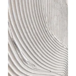 Cuadro En Lienzo Pintado A Mano White Sculpture 1