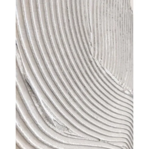 Cuadro En Lienzo Pintado A Mano White Sculpture 1