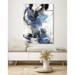 Cuadro Pintado A Mano Blue Vibes