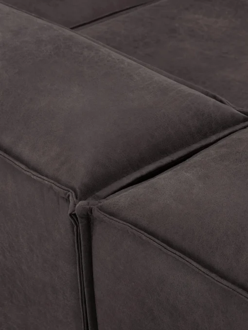 Divan Modular Grande De Cuero Reciclado Lennon