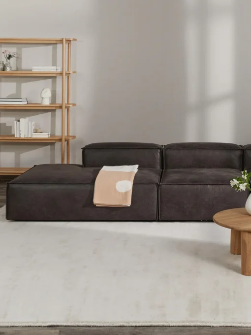 Divan Modular Grande De Cuero Reciclado Lennon