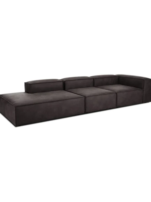 Divan Modular Grande De Cuero Reciclado Lennon