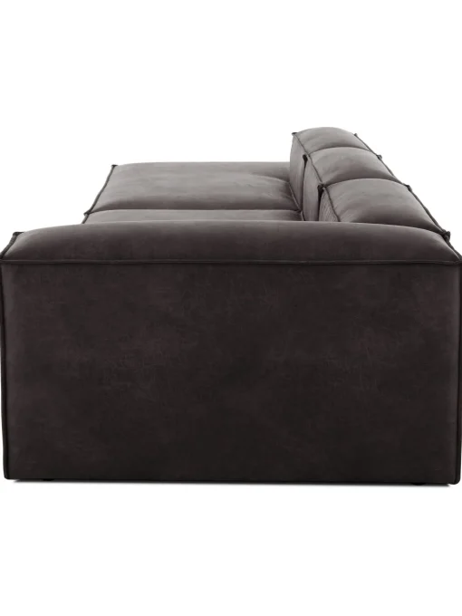 Divan Modular Grande De Cuero Reciclado Lennon