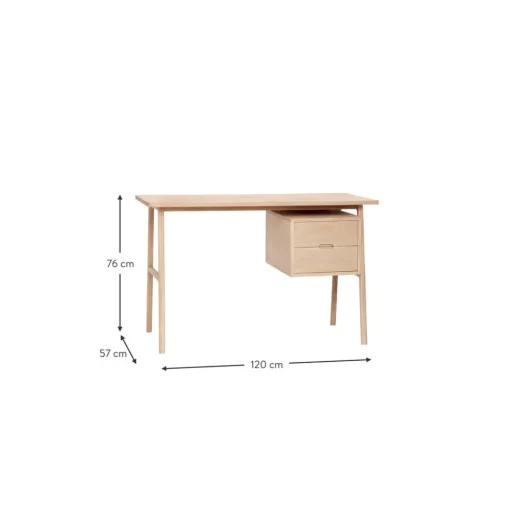 Escritorio De Madera Con Cajones Architect
