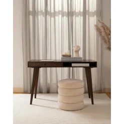 Escritorio De Madera Maciza Con Cojon Tova