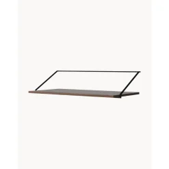 Escritorio De Pared De Madera Y Metal Rail
