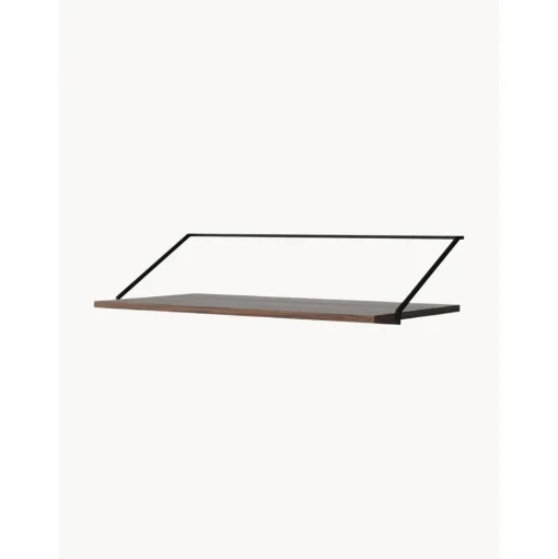 Escritorio De Pared De Madera Y Metal Rail
