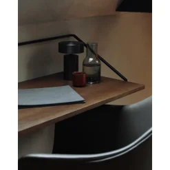 Escritorio De Pared De Madera Y Metal Rail