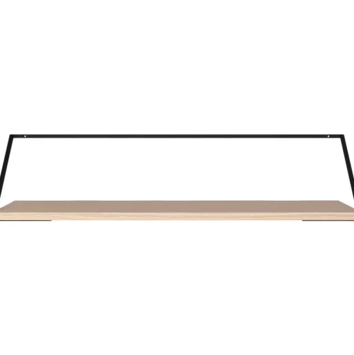 Escritorio De Pared De Madera Y Metal Rail