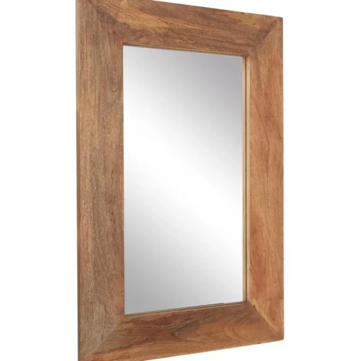 Espejo De Pared De Madera De Mango Indigo