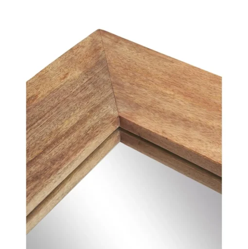 Espejo De Pared De Madera De Mango Indigo