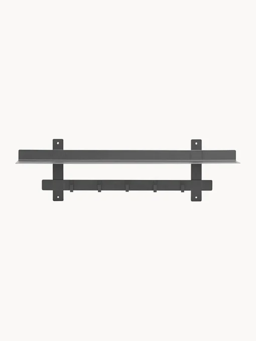 Estante De Pared De Metal Tag, 5 Ganchos