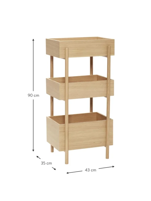Estanteria De Madera De Roble Stack