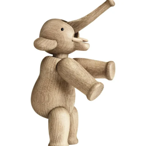 Figura Decorativa De Maderade Roble De Diseno Elefant