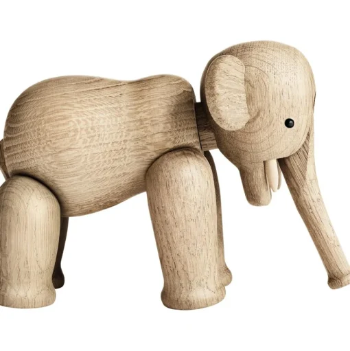 Figura Decorativa De Maderade Roble De Diseno Elefant