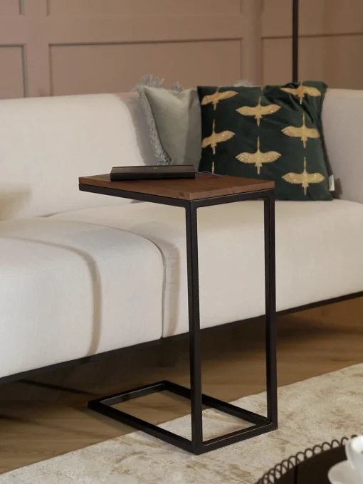 Mesa Auxiliar De Madera De Acacia Celow
