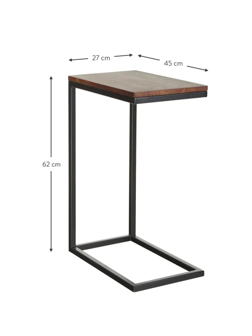 Mesa Auxiliar De Madera De Acacia Celow