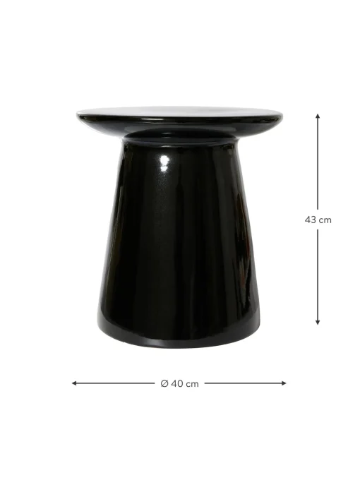 Mesa Auxiliar Redonda De Gres Earthenware