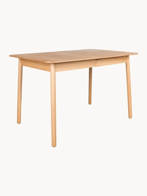 Mesa De Comedor Extensible De Madera De Fresno Glimps, 120-162 X 80 Cm