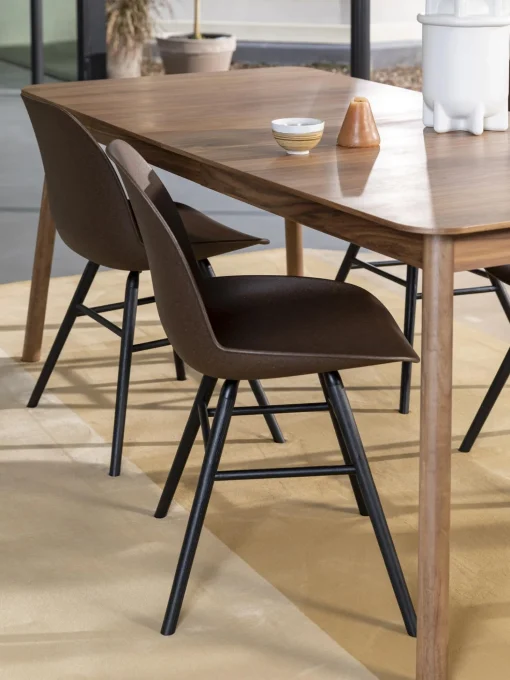 Mesa De Comedor Extensible De Madera De Nogal Glimps, 180- 240 X 90 Cm