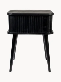 Mesita De Noche De Madera Barbier, Puerta Corredera