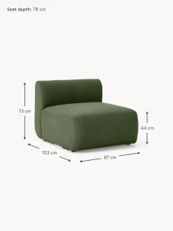 Modulo Central En Tejido Boucle Sofa Sofia