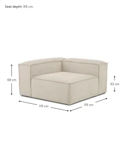 Modulo De Esquina De Pana Sofa Lennon