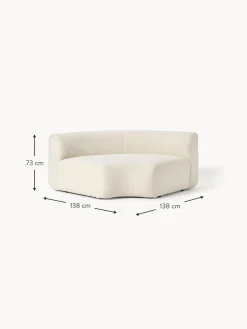 Modulo De Esquina Redondo De Borreguillo Sofa Sofia