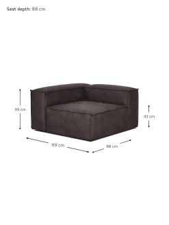 Modulo De Esquina Sofa De Cuero Reciclado Lennon