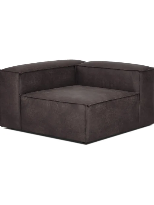Modulo De Esquina Sofa De Cuero Reciclado Lennon